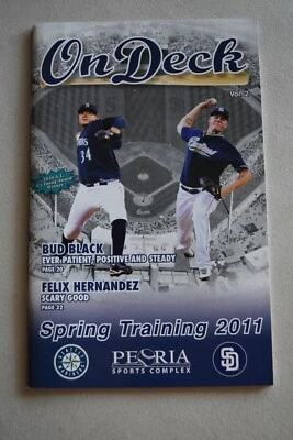 2011 SAN DIEGO PADRES & SEATTLE MARINES Spring Training PROGRAM  - Image 1 of 3