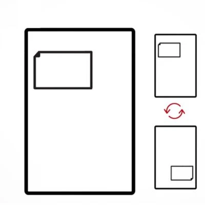 CRYSTALSAVINGS S14 100x60mm Integrated A4 Invoice Label White Address Sticky Adhesive Peel-Seal