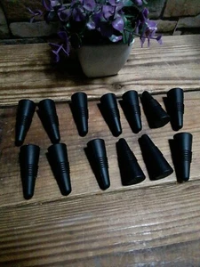 15 Rubber Bottle Stoppers Glass Wine Stoppers Wedding Wine Stopper Black lot 15 - Picture 1 of 3