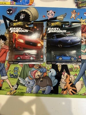 Lot Of 2 2024 HOT WHEELS FAST & FURIOUS FORD F150 SVT LIGHTNING & Nissan 180sx - Image 1 of 2