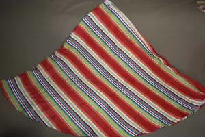 Mantel Redondo Rayas Vintage Exterior Patio Paraguas Agujero y Cremallera 69"D SIN USAR - Imagen 1 de 13