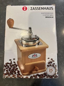 New Open Box Zassenhaus Brasilia Coffee Grinder Mill Dark Walnut Color - Picture 1 of 4
