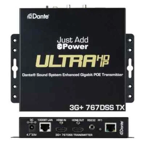 Just Add Power VBS-HDIP-767DSS 4K Video Transmitter mit Dante und AES67 *NEU* - Bild 1 von 3