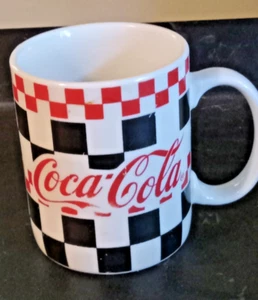 Gibson Ceramic COCA COLA Checkered Mug Coke 2001 - Picture 1 of 10