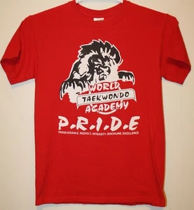 VTG WORLD TAEKWONDO ACADEMY P.R.I.D.E. HEART OF A LION Martial Arts sz S T-Shirt - Picture 1 of 4