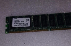 SAMSUNG 512MB DDR 32X8 PC2100 266MHZ 18CHIPS ECC UNBUFFER M381L6423CTL-CB0Q0 - Picture 1 of 1