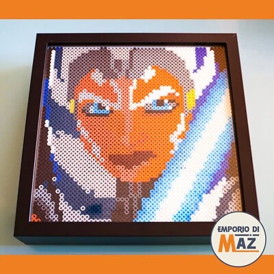 Ahsoka Tano Star Wars | Quadro Pixelart Esclusivo da Collezione 💥 Oggetto Unico - Immagine 1 di 4
