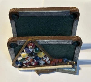 Pool and Billiards Business Card Holder with Pool Table and Cue Designs - Picture 1 of 6