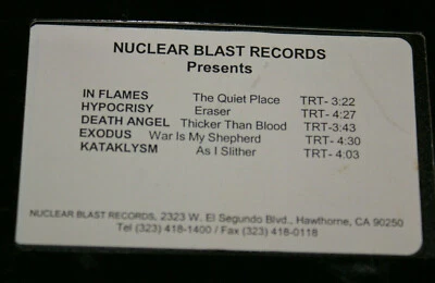 Exodus Death Angel In Flames Hypocrisy Kataklysm Rare Nuclear Blast Ntsc Video - Image 1 of 4