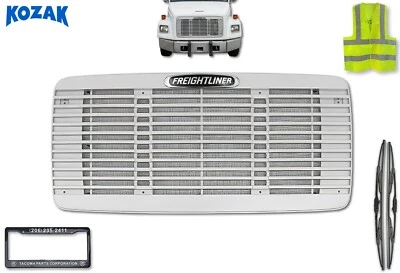 Rejilla cromada con pantalla de errores para Freightliner FL50 60 70 80 106 112 1991-2004 Foto 1 de 4