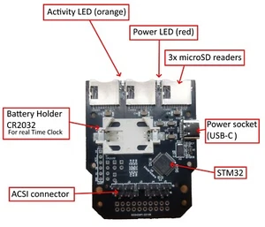 Emulateur de disque dur ACSI2STM pour Atari ST STF STE Mega ST/STE - Hard Drive - Bild 1 von 13