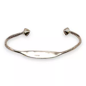 Solid Sterling Silver 925 Vintage ID Cuff Engravable Bracelet 9 Grams - Picture 1 of 9