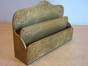 Antique Tiffany Studios Zodiac gilded bronze envelope letter desk holder 1009 - Picture 1 of 11