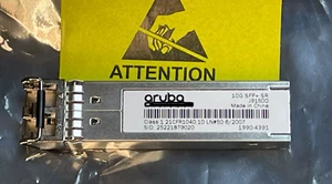 Transceptor J9150D HPE Aruba 10G SFP+ LC SR OM3 300m MMF USADO - Imagen 1 de 2