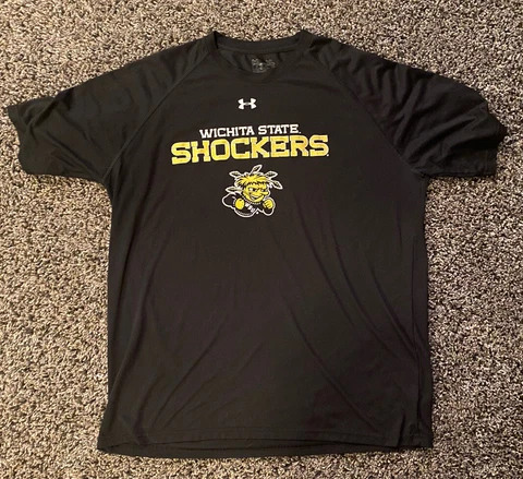 Wichita State Shockers Under Armour T-Shirt, "Loose" Style, Heat Gear, Size XL Cover