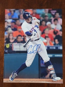 Carlos Correa Signed 11x14 Photo JSA COA Houston Astros Vertical World Series - Picture 1 of 3
