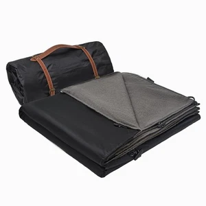 Large Outdoor Waterproof Blanket with Wool - 79" x 59", Extra Thick 300 GSM F... - Picture 1 of 8