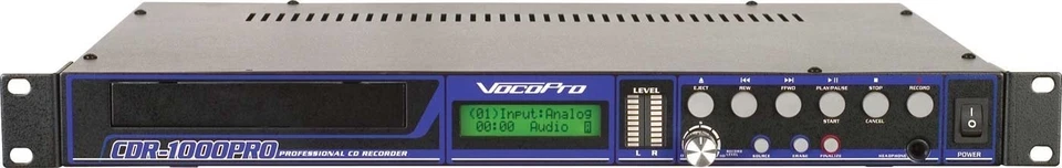 VocoPro CDR-1000 Pro Professional Single Space CD Recorder/ Player - Image 1 of 1