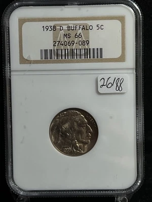 1938 D United States Buffalo Nickel - NGC MS66 - Image 1 of 4