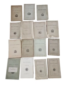 Antique Law Book Collection 15 Books From 1800's New Hampshire 19th Century  Law - Picture 1 of 7