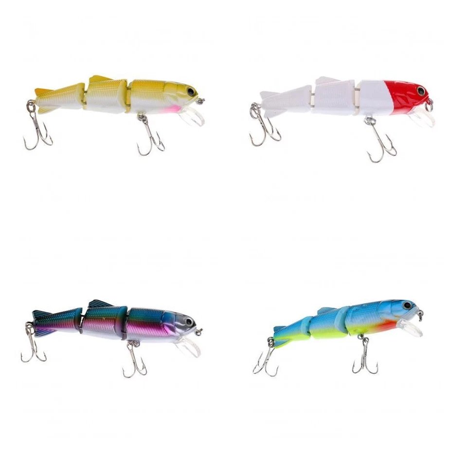 Leurre de pêche multi-articulé, leurre flottant segmenté pour vairons - Photo 1/1