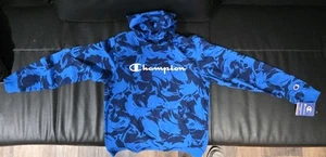 Champion Twin Boys Hoodie Sweatshirt Blue/Black/White, Size L (12-14) - Picture 1 of 4