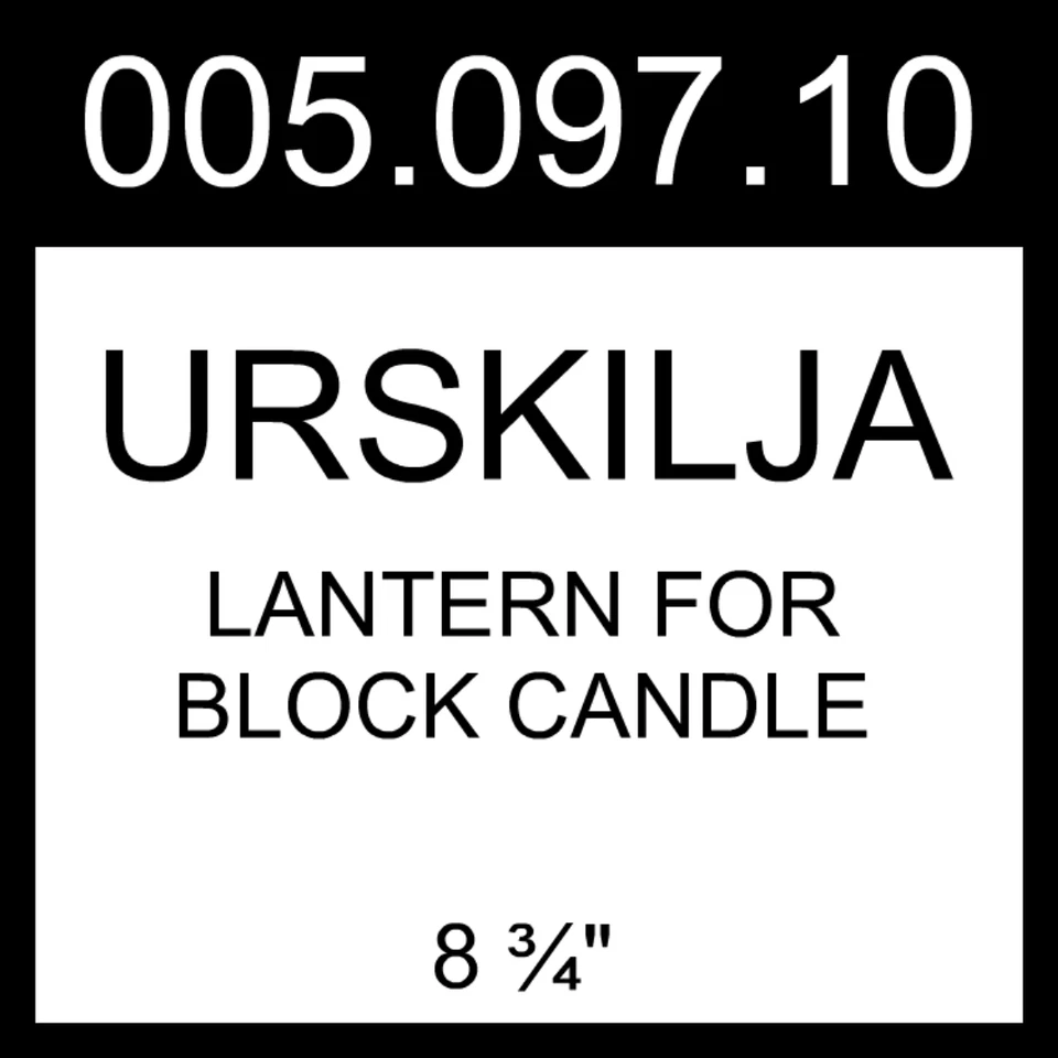 Linterna IKEA URSKILJA para bloque vela negra 8 3/4" 005.097.10 Foto 1 de 1