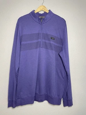 Travis Mathew Sweater Mens XL Blue Golf 1/4 Zip Pullover - Image 1 of 4