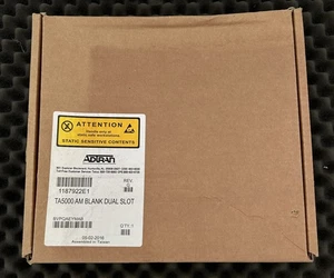 ADTRAN 1187922E1 TA5000 AM BLANK DUAL SLOT (WE BUY ADTRAN!!) - Picture 1 of 5
