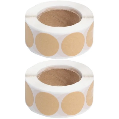  2 Rolls Runder Form Aufkleber Selbstklebende DIY Aufkleber Geschenk - Bild 1 von 4