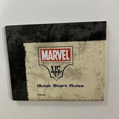 Quick Start Rules & Playmat Spider-Man & Doc Ock Marvel VS. System TCG CCG UDE - Image 1 of 2