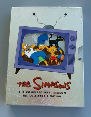 The Simpsons Complete First Season DVD Collector’s Edition 3-Disc Set Used Foto 1 de 4