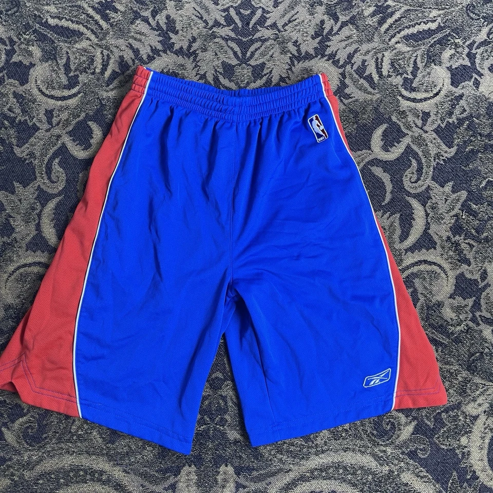 Pantalones Cortos De Colección Reebok NBA Niños Talla L Azul Logo Foto 1 de 4
