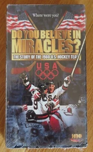 DO YOU BELIEVE IN MIRACLES? VHS SEALED Tape AL MICHAELS JIM CRAIG MIKE ERUZIONE - Picture 1 of 4
