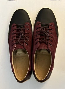 TCG Cooper Herren Wildleder Sneaker Leder Low Top AW15 Burgundy - Bild 1 von 5