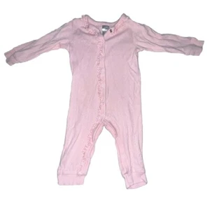 Modern Moments Baby Mädchen rosa Einteiler Langarm Pyjama voller Druckknopf 12 Monate - Bild 1 von 9