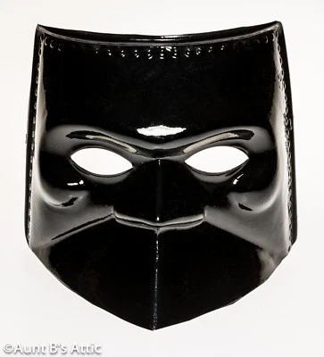 Mardi Gras Mask Venetian Style "Bauta" Solid Color Plastic Face Mask - Image 1 of 4