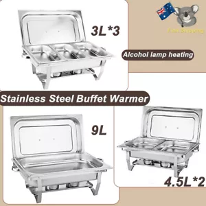 9L 304 Insulated Food Warmer Bain Marie Food Warmer Buffet Warmer Chafing Dish - Picture 1 of 20