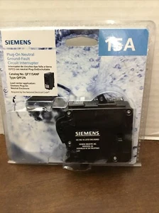 Siemens Plug-On Neutral Ground-Fault Circuit Interrupter 15A QF115ANP QPF2N NEW - Picture 1 of 5