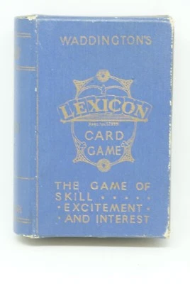 1935 LEXICON GREAT CONDITION BLUE BOX WADDINGTON'S INCLUDES BOOK OF NEW GAME - Image 1 of 4