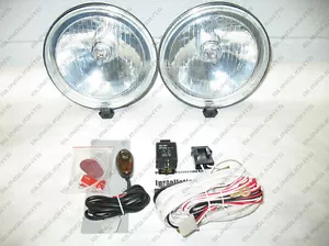 Front Bumper Lights Bar Fog Driving Lamps Black Chrome Off-Road Kit - Bild 1 von 1