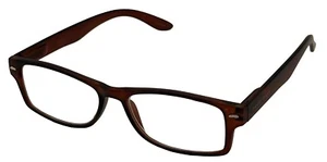 Vidrio de lectura rectangular de plástico para hombre Perry Ellis, mate tortuga PEB 26 2,5 - Imagen 1 de 13