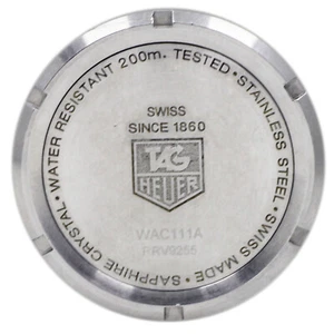 TAG Heuer WAC111A Formula 1 Stainless Steel Back only. For Spares - Picture 1 of 4