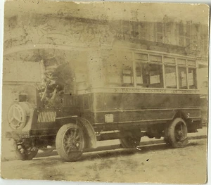 PHOTO ANCIENNE - VINTAGE SNAPSHOT - COMPAGNIE GÉNÉRALE OMNIBUS AUTOCAR BUS CAR - Picture 1 of 1