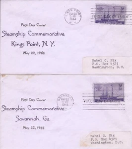 923 3c STEAMSHIP - Nix set of 2 - Picture 1 of 1