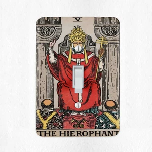 Der Hierophant Tarotkarte Lichtschalter Abdeckung Arkana Astrologie Mystik Sterne - Bild 1 von 42
