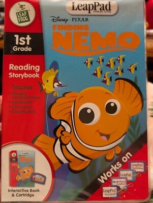 Leap Frog Leap Pad Disney Finding Nemo Book & Cartridge Pre K-1st Grade NEW - Image 1 of 3