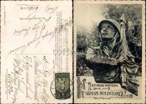 FANTERIA 27° REGGIMENTO BRIGATA PAVIA-ARDEAM DUM LUCEAM-C65-30 - Photo 1/1