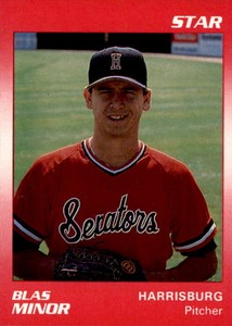1990 Harrisburg Senators Star #11 Blas Minor Winton Merced California CA Card