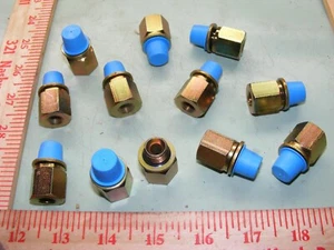 QTY 12 ACCESORIO CHAPADO EN ACERO 1/2" MACHO LLAMARADA X .350 HEMBRA - Imagen 1 de 5